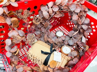 Hearth and Hand fall collection items in Target cart