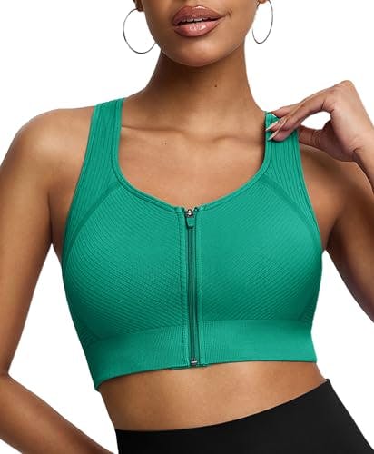 Front Zip Sports Bra