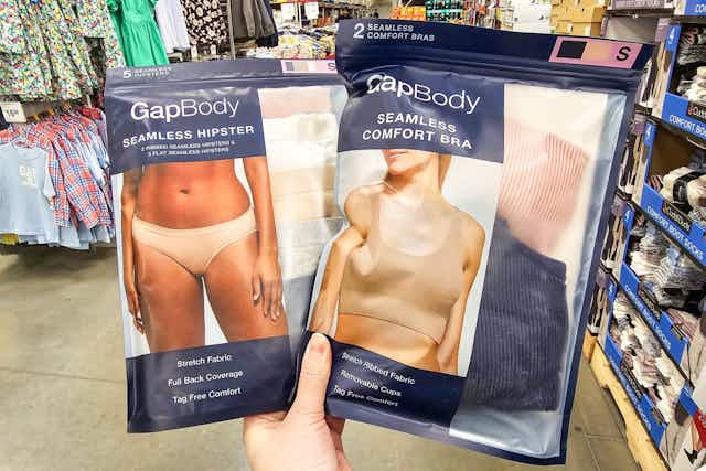 GapBody at Sam's Club: Underwear 5-Pack for $13 and Bra 2-Pack for $16 card image
