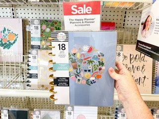 the happy planner on shelf