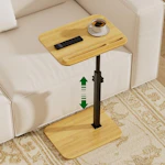 Adjustable Bamboo End Table