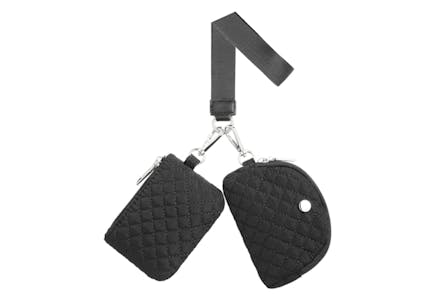 Dual-Pouch Wristlet Wallet