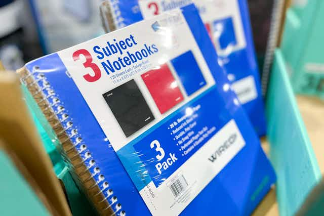 Get 3-Subject Notebook 3-Packs for Only $9.99 at Costco card image