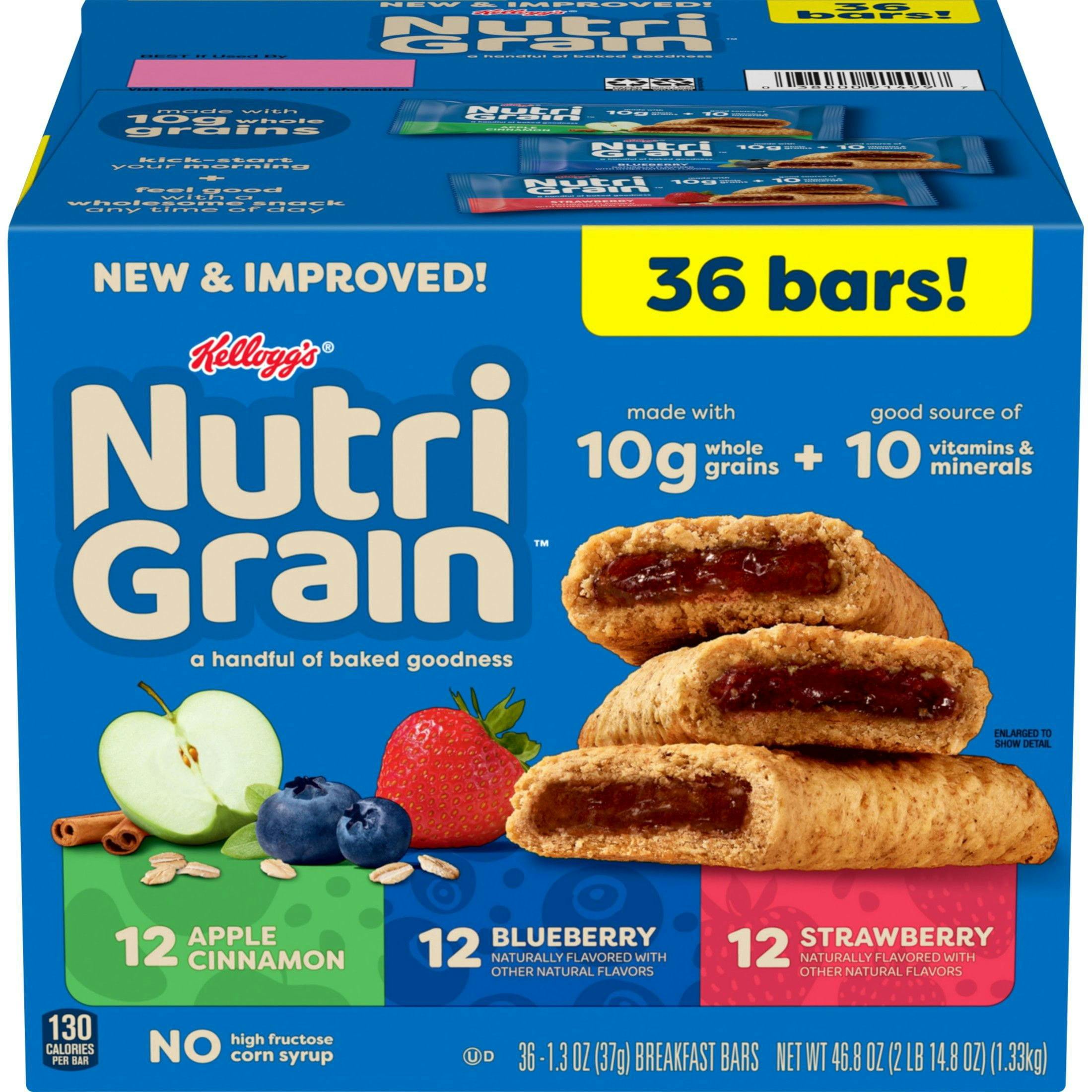 Kellogg's Nutri-Grain Breakfast Bars 36-Pack