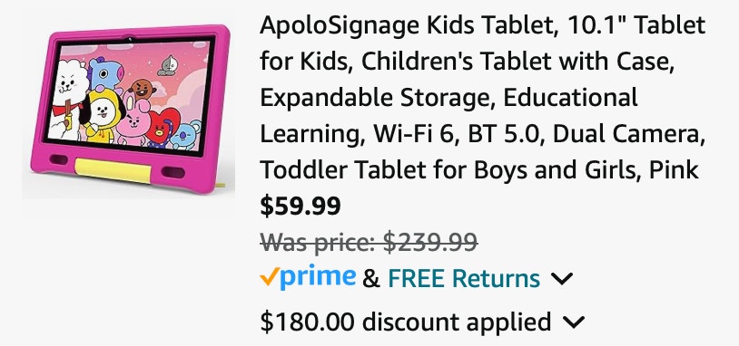 pink  Apolosignage tablets 