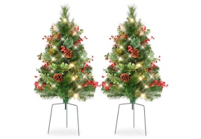 Pre-Lit Christmas Tree Set