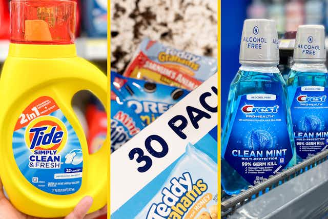 This Week's Best Coupon Deals: $2.50 Tide, $0.75 Crest, Cheap Snacks card image