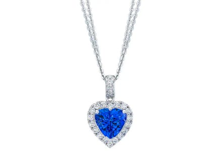 Tanzanite Heart Pendant