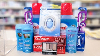 persil, colgate, febreze, secret, and covergirl products