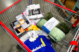 costco clearance items in shopping cart