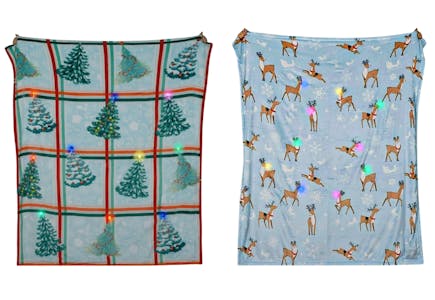 Holiday LED Throw Blanket