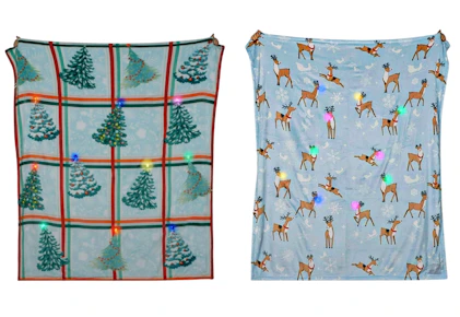 Holiday LED Throw Blanket