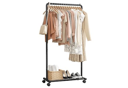 Heavy-Duty Metal Clothing Rack