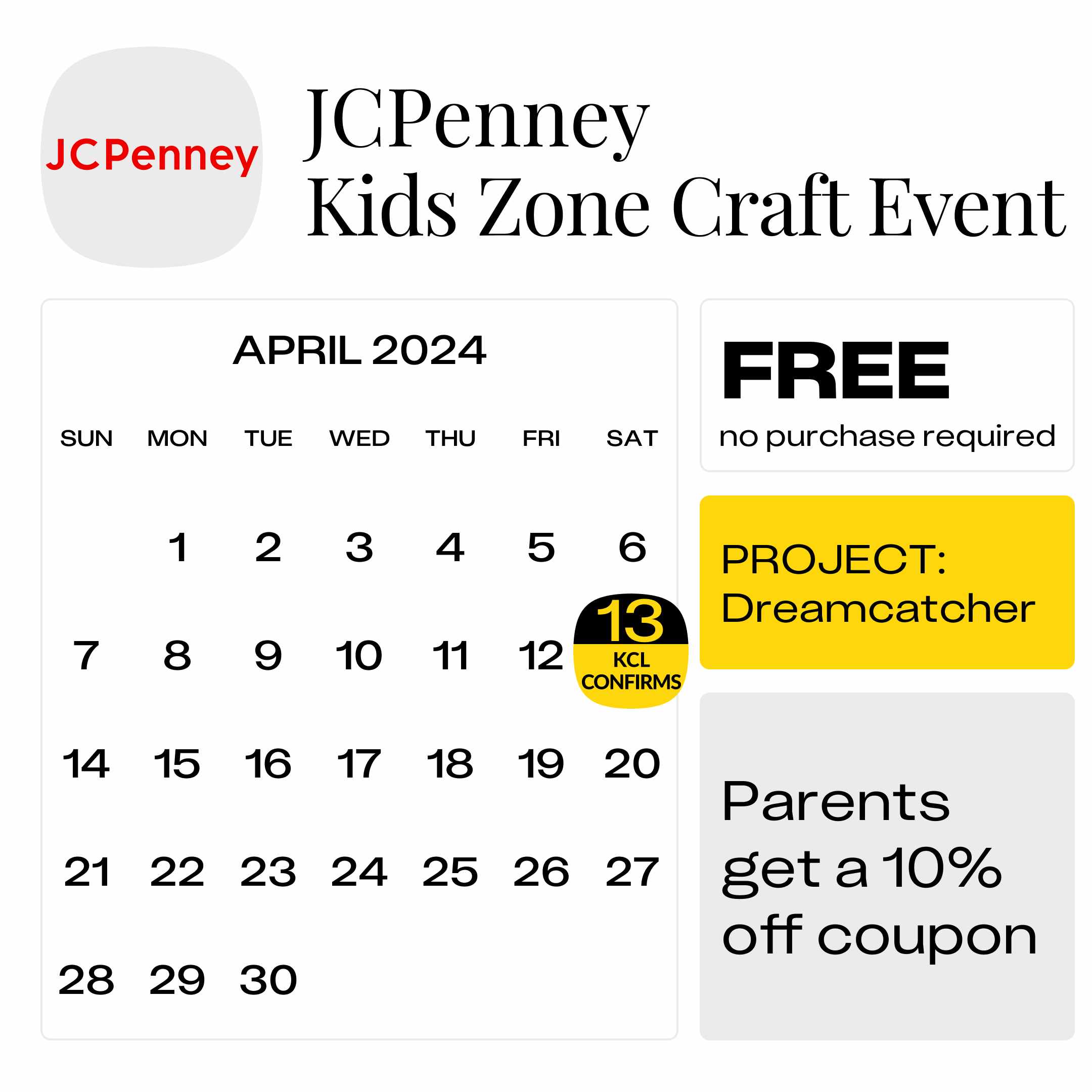 JCPenney Kids Zone  Shop & Save with Exclusive In-Store Coupon
