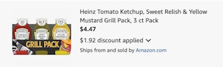 Heinz Amazon receipt