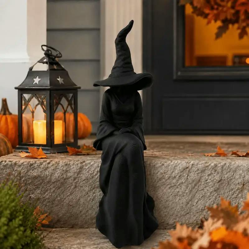 Halloween Faceless Witch Figurine