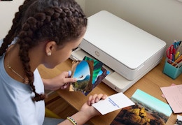 HP Color Printer With $50 Worth of Instant Ink Cards, Only $70 at QVC card image
