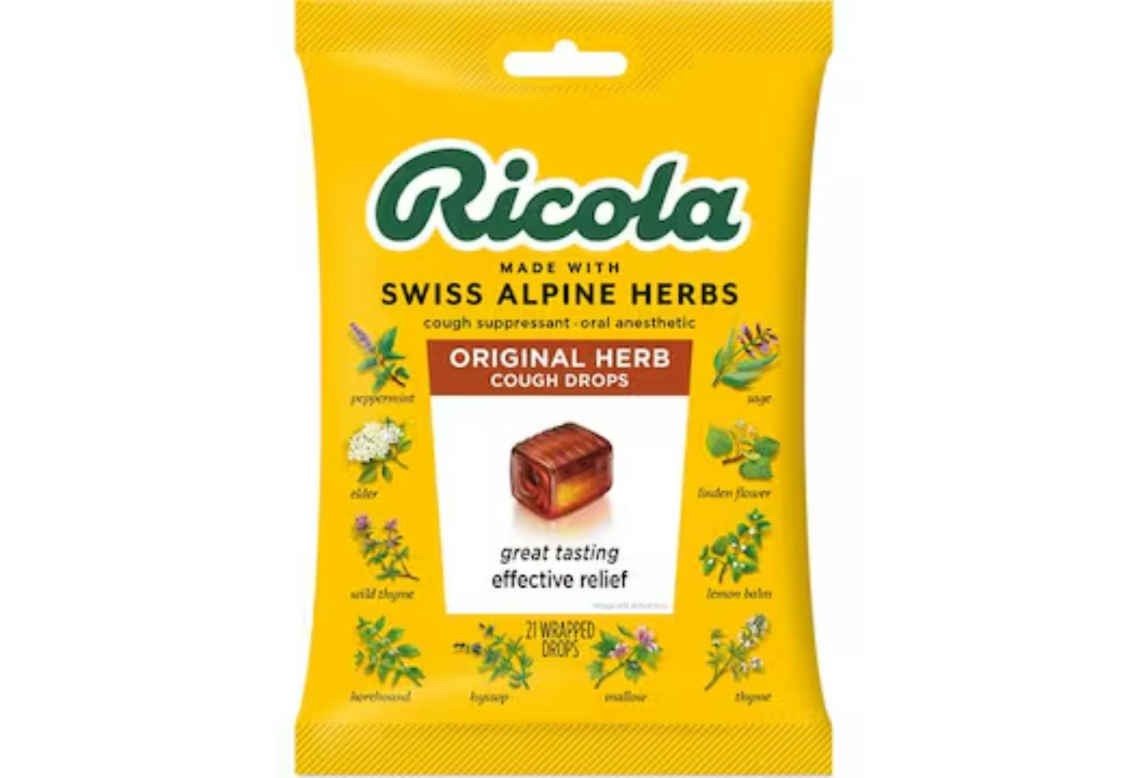 2 Ricola Cough Drops