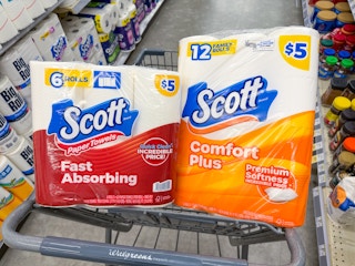 scott paper products in walgreens cart