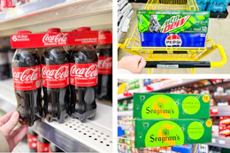 coca cola mtn dew pepsi seagrams soda collage
