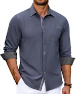 COOFANDY Men's Long Sleeve Shirt
