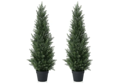Artificial Cedar Topiary Trees