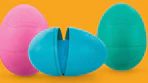 colorful Play-Doh eggs with Play-Doh inside
