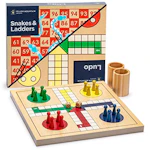 2-in-1 Snakes and Ladders Ludo Set