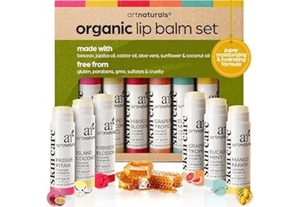 ArtNaturals Beeswax Lip Balm Gift Set