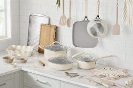 Walmart The Pioneer Woman cookware and bakeware set