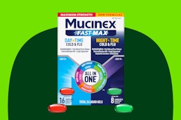 Mucinex Fast-Max Maximum Strength Day & Night Cold and Flu Medicine for Adults, Dextromethorpan HBr, Fast Dissolving Liquid Gels, 24 Count