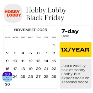 Hobby Lobby Black Friday — November 2025