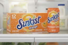 Sunkist pack in the fridge