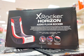 xrocker gaming rocker sitting on top of other rockers at target