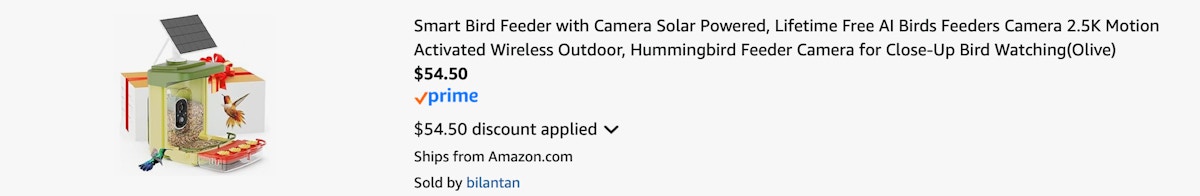 Amazon Smart Hummingbird Feeder 2025 2