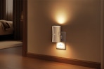 a night light plugged into a wall
