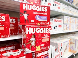 Get 4 Boxes of Huggies Diapers for $79 at Target (Reg. $118) card image