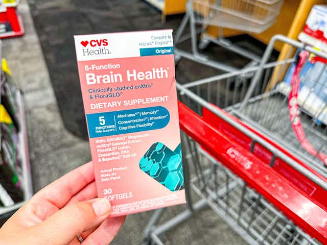 CVS Health Brain Supplement: BOGO Free and $10 Ibotta Offer card image