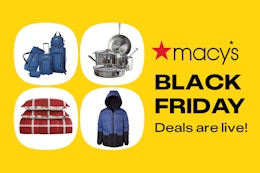 Macy's Early Black Friday: $3 Towels, $7 Sheets, $10 Appliances, and More card image