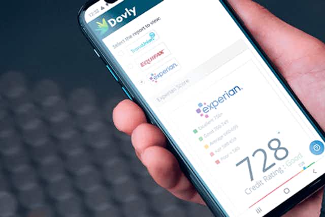Raise Your Credit Score for Free With Dovly card image