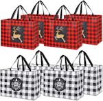 Christmas Gift Tote Bags 8-Pack