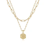 Layered Initial Necklace