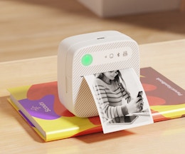 Mini Pocket Printer and 7 Sticker Paper Rolls, as Low as $18.99 on Amazon card image