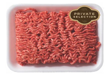 Private Selection Ground Beef, per lb