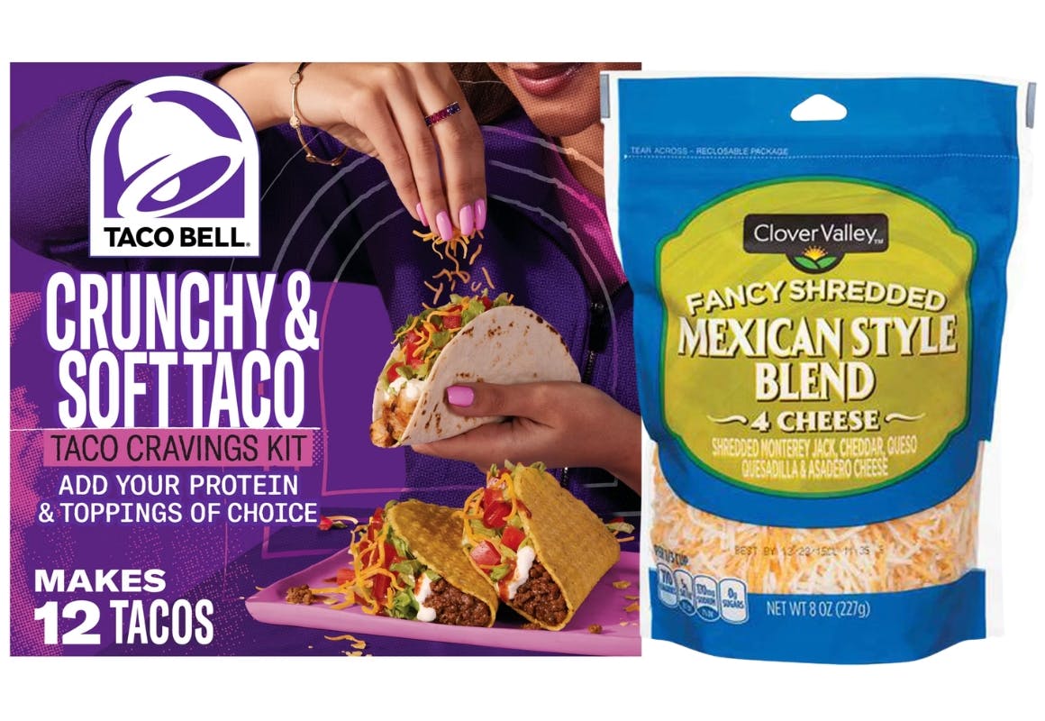 1 Taco Bell + 1 Clover Valley