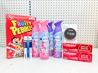 covergirl colgate febreze post cereal on walgreens shelf