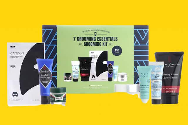 Men's Grooming Essentials Set, Only $25 at Macy's ($98 Value) card image