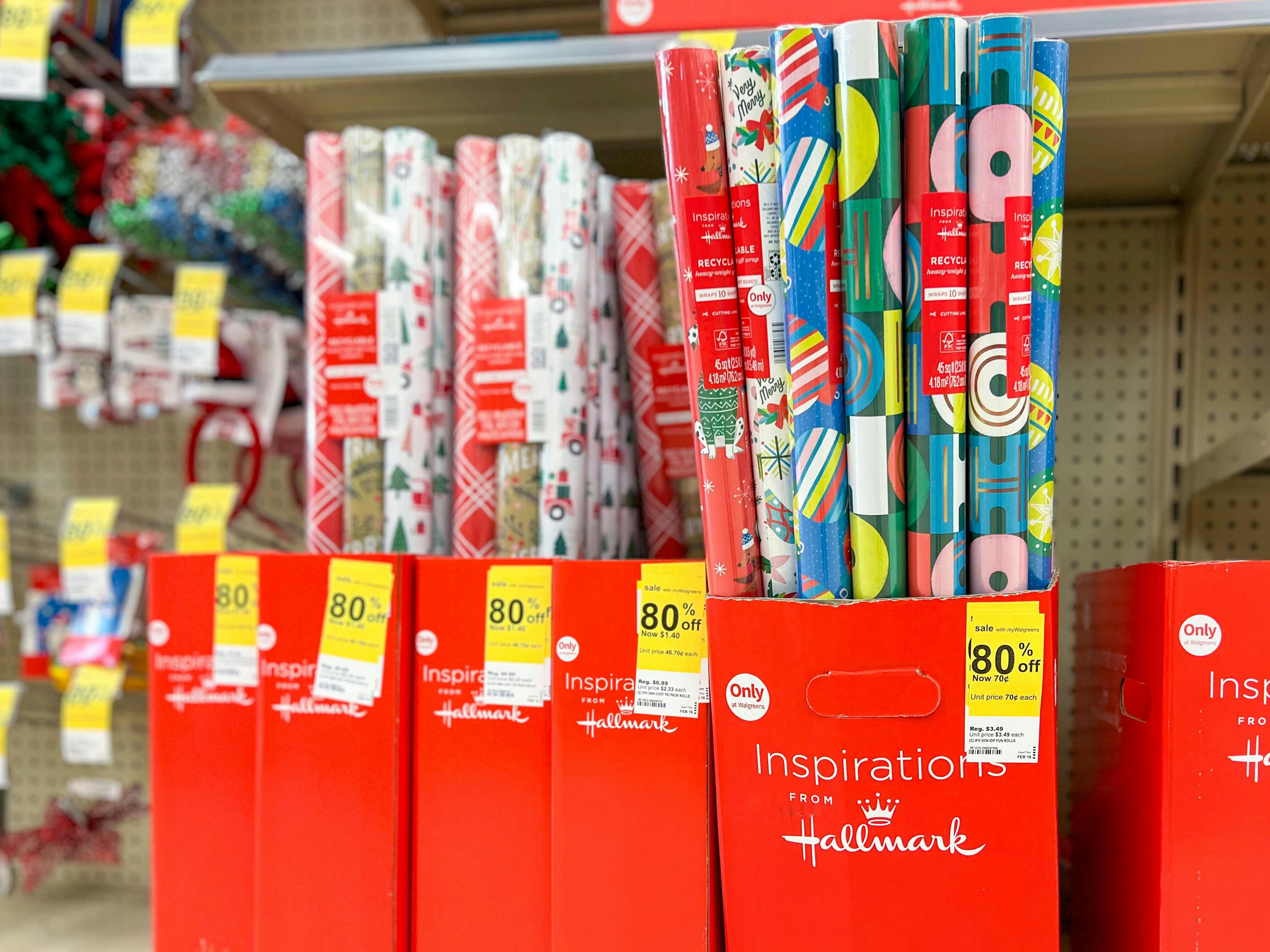 80% Off Walgreens Christmas Clearance: $0.70 Hallmark Wrapping Paper + More  - The Krazy Coupon Lady