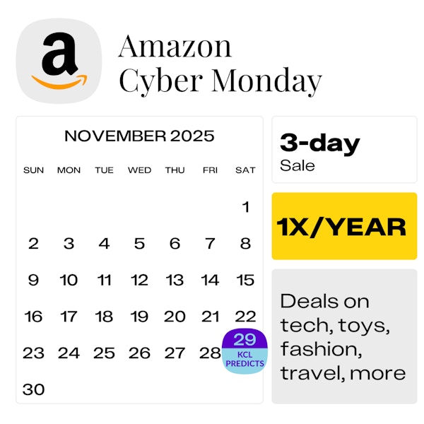 Amazon Cyber Monday — November 2025