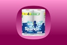 Sparkle Tear-A-Square Paper Towels, 2 Double Rolls 